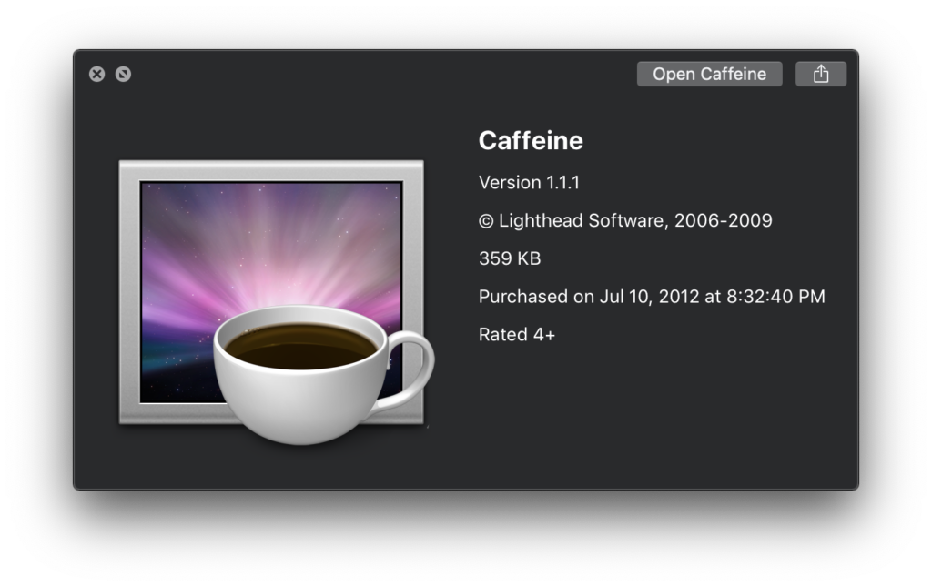 caffine for mac
